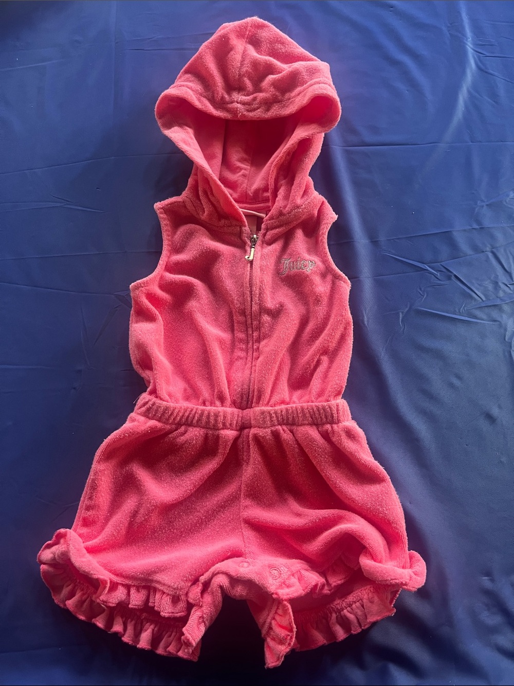 Juicy Couture Pink Hooded Terry Romper